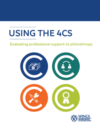 Using the 4Cs: Evaluating professional support to philanthropy