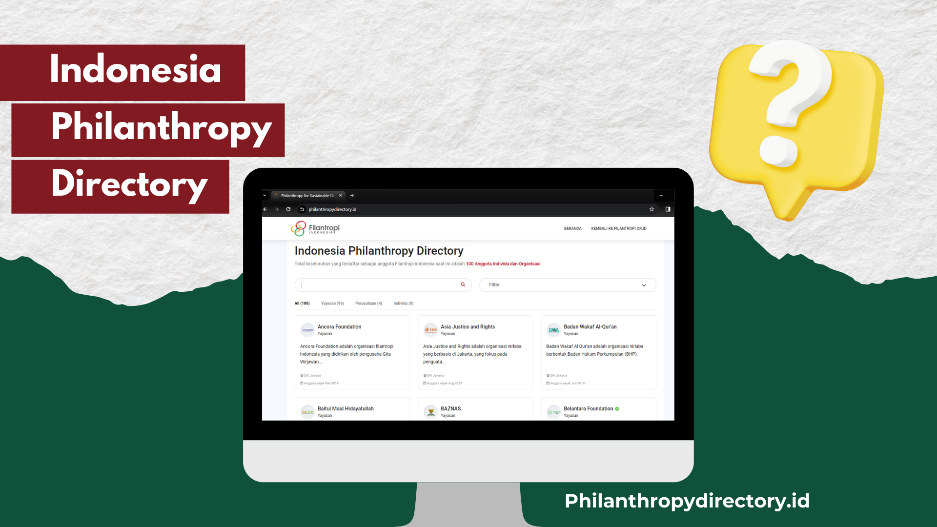 Introducing the Indonesia Philanthropy Directory as the Central Information Platform for Philanthropic Institutions in Indonesia