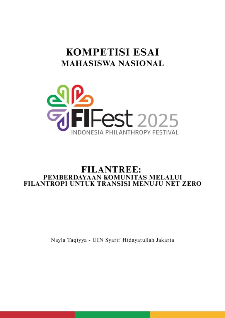 FilanTree Pemberdayaan Komunitas melalui Filantropi untuk Transisi Menuju Net Zero