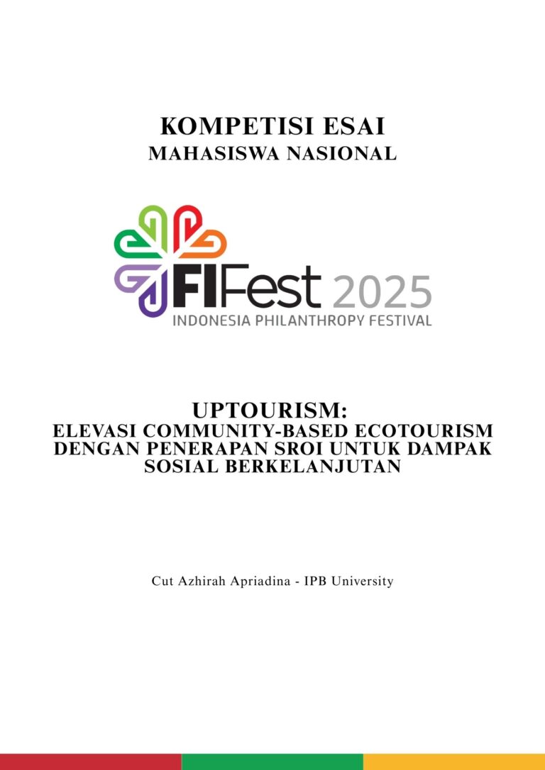 UPTOURISM Elevasi Community-Based Ecotourism dengan Penerapan SROI untuk Dampak Sosial Berkelanjutan