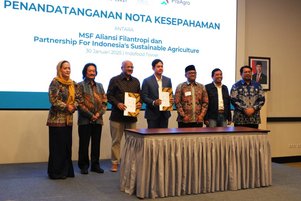 Penandatanganan MoU MSF Aliansi Filantropi